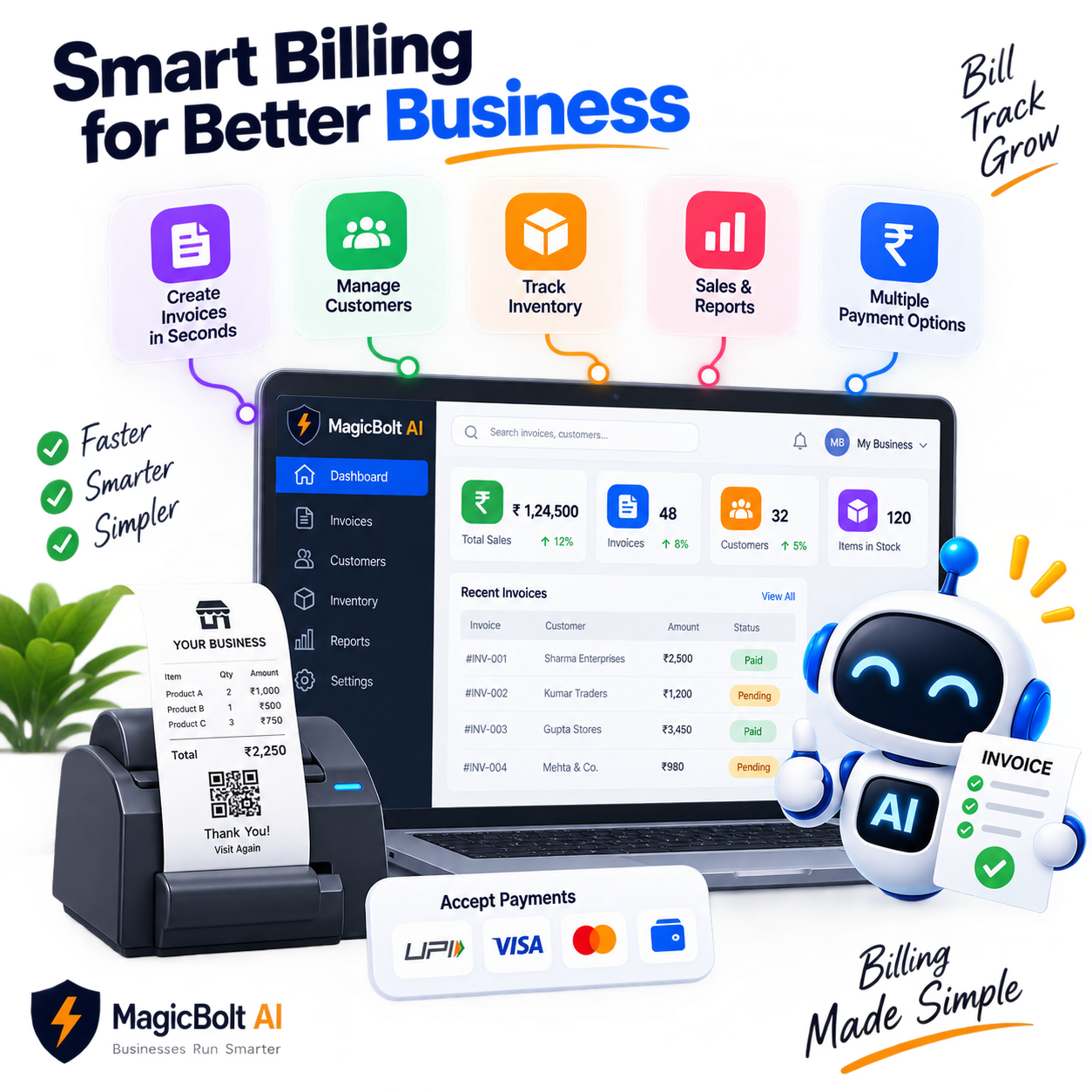 Billing Software - MagicBolt AI automation
