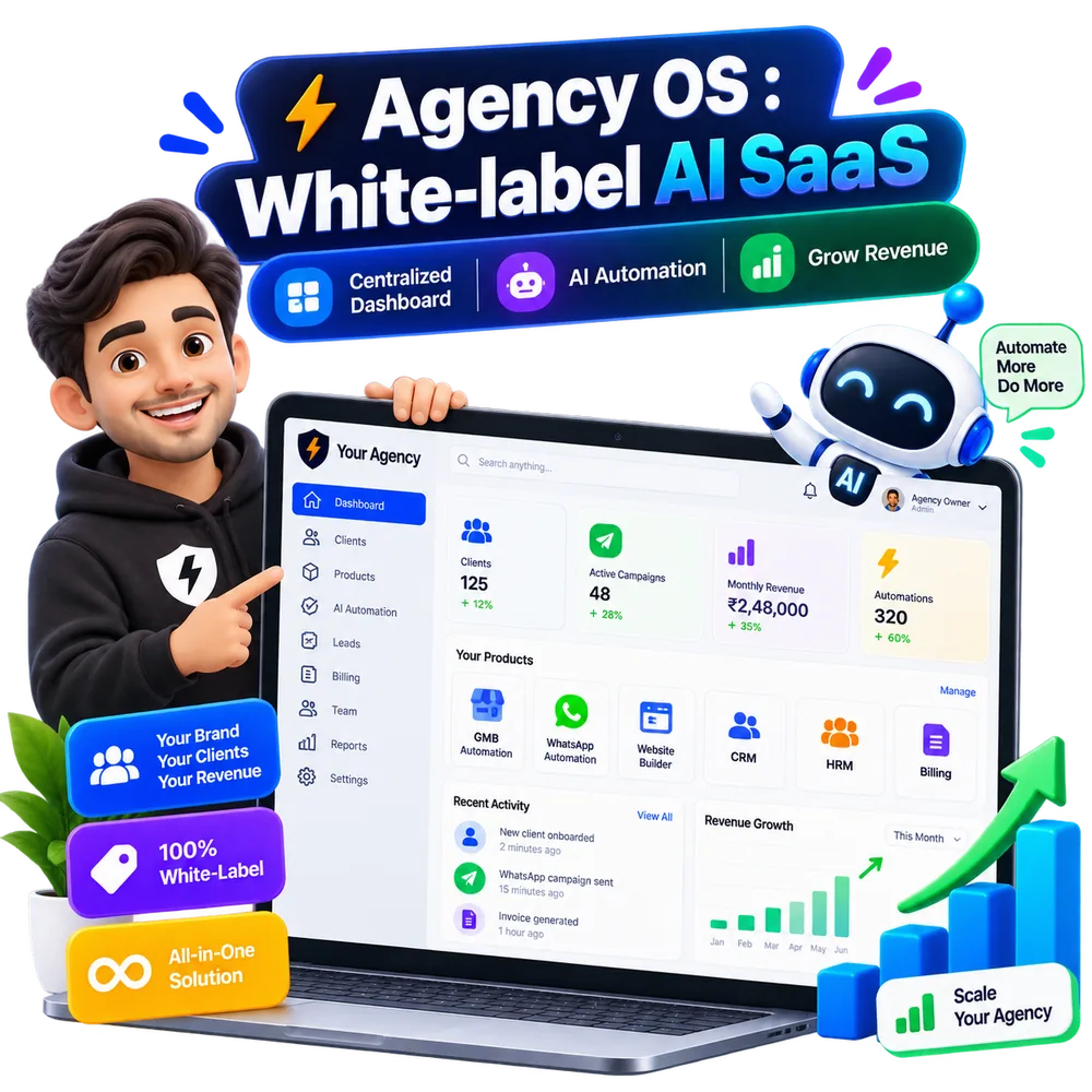 Agency OS - your white-label AI SaaS dashboard, fully branded