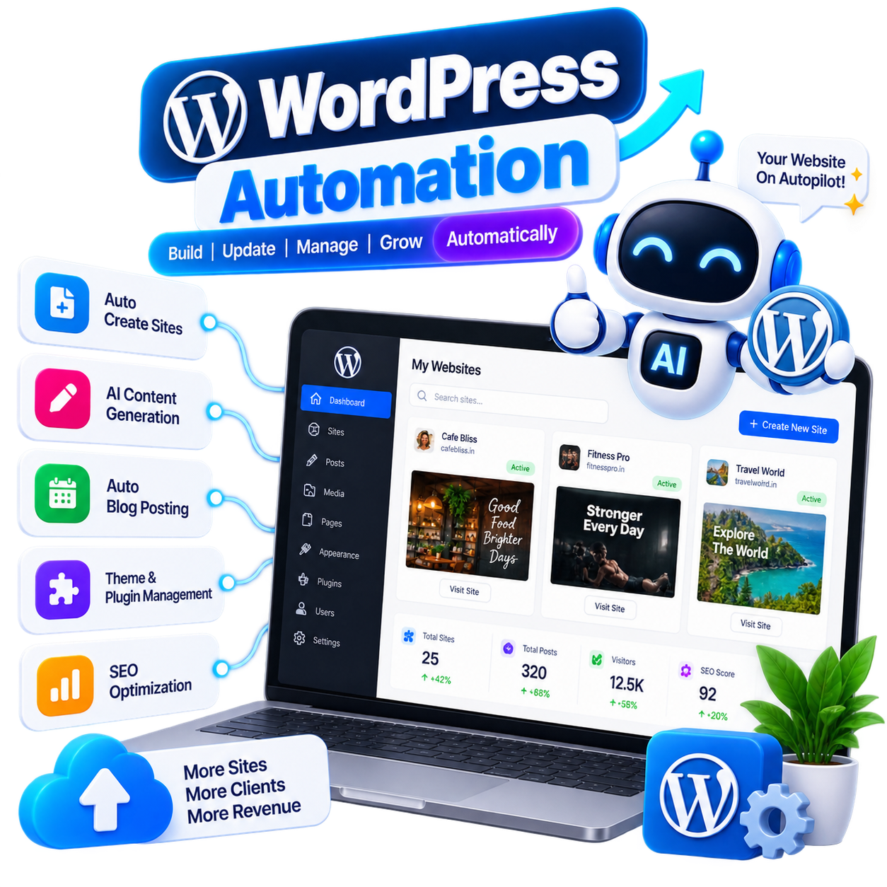 WordPress Publishing - MagicBolt AI automation